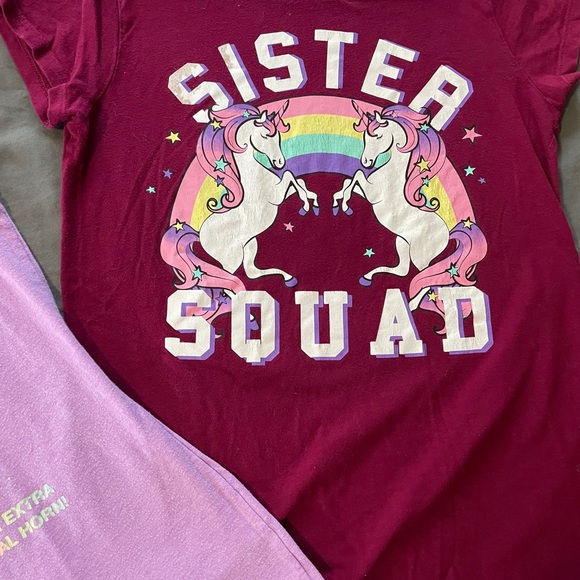 The children’s place bundle of girls unicorn tshirts sz 10/12 - Picture 4 of 10